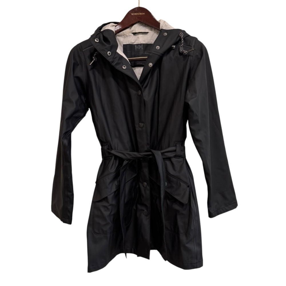Helly Hansen Women’s Lyness ll Waterproof Rain Coat Black Size S